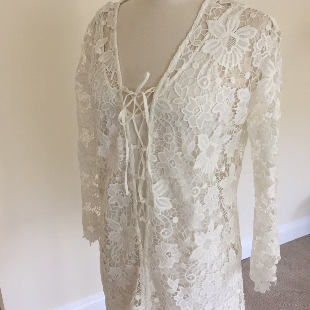 NWT white Zara lace dress